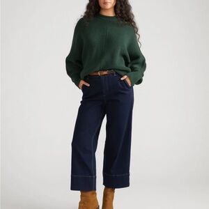 NWT Universal Standard Carol High Rise Cropped Jeans
Dark Indigo Size 2XL